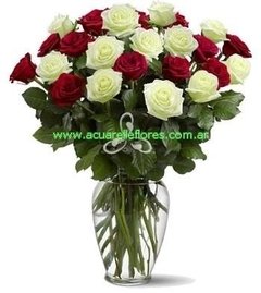 Florero con rosas