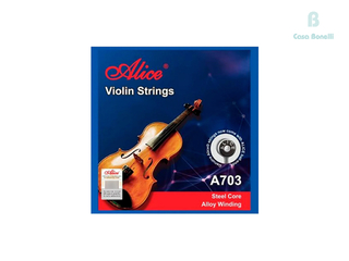 A703 STEEL CORE Alice Cuerdas para Violín 4/4