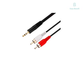 JHR-3515 Jahro Cable 3.5 Mini Plug Stereo & 2 RCA macho