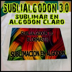 10 x Sublialgodón CLARO 3.0 - Tamaño de la Plancha 28x22cm - comprar online