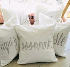 Almohadón Live con frases - tienda online