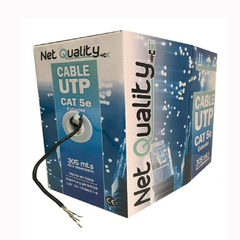 OFERTA DEL DÍA!!! Bobina 305mts NETQUALITY - 4 pares Cable UTP Cat 5e Exterior - aleación 0.58mm