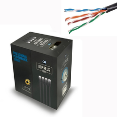 Bobina 50mts - 4 pares Cable UTP Cat 5e Exterior - aleación 0.5mm
