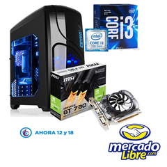 PC INTEL CORE I3 - 8Gb de Ram - 240Gb disco sólido - PLACA DE VIDEO GFORCE 4GB PARA JUEGOS