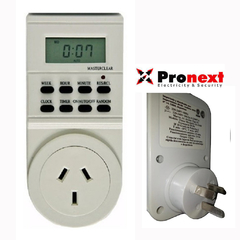 Reloj Temporizador Digital Semanal para toma standard 220V