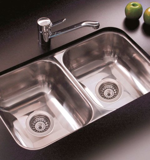 PILETA DOBLE C28/18 JOHNSON 59,8X34X18CM ACERO INOX 304