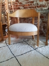 Sillon Monserrat Madera Guatambu Tapizado Lino Natural
