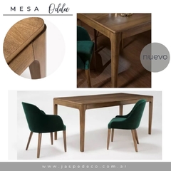 Mesa Comedor madera maciza guatambu roble oscuro Odda