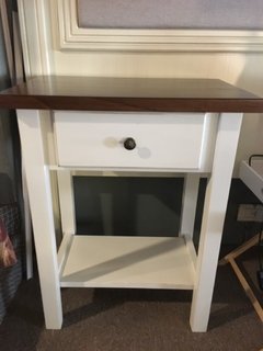Mesa de luz Lucia hueso y madera