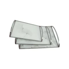 BANDEJAS ESPEJADAS CON ASAS PLATEADAS