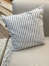 Almohadon Tusor Crudo Rayado Beige