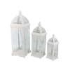 Farol Portavela de chapa blanco set x 3