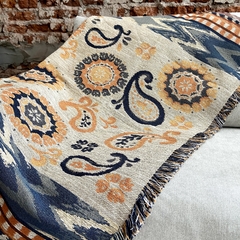 Manta Boho chic Mandarina - comprar online