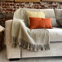 Manta para sillon Trenza Plata - comprar online