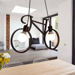 Lampara Colgante Hierro bicicleta LECICLETTE