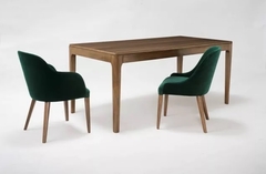 Mesa Comedor madera maciza guatambu roble oscuro Odda - comprar online