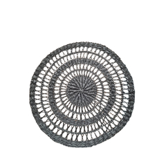 Individual de Mesa en Seagrass Negro Olmo