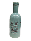 Florero Ceramica con Inscripcion Let Love Marron