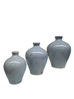Jarrones Ceramica Aqua Set x 3 Hamal
