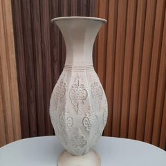 Florero chapa blanco vintage - comprar online