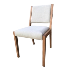 Silla Madera Guatambu Asiento Respaldo Tapizado lustre oscuro Lena