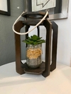 Farol Madera Jaula sin Vela