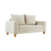 Sofa Tapizado en Panne Antimancha Tokkio