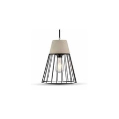 Lampara Colgante cemento y Hierro - comprar online