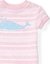 Conjunto pijama rosa con aplique motivo ballena bebe nena by Ralph Lauren - Camilandia ropa para bebés y niños