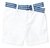 Short Blanco con cinturón bebe nene by Ralph Lauren