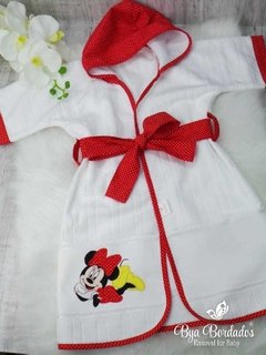 Roupão Infantil Personalizado Minnie - Ateliê Bya Bordados