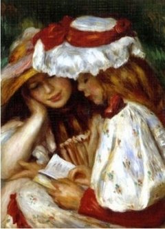 (1021) Two Girls Reading; Renoir - 1000 peças - Obs.: CAIXA DANIFICADA - comprar online