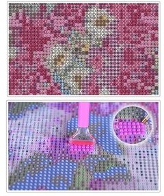 (1313) Pintura com Diamante - Flowers for the Queen Elizabeth - 25x30 cm - Total na internet