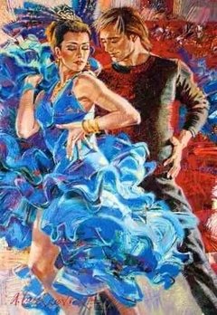 (416) Dance in the Turquoise Tones - 1000 peças - comprar online