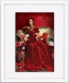 (1216) Pintura com Diamante - Beauty in Red - 30x20 cm - Total - comprar online