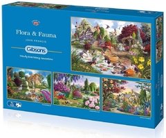 (1117) Flora e Fauna; John Francis - 4 x 500 peças