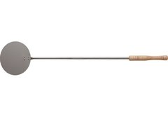 Paleta redonda: La paleta redonda profesional es ligera, robusta y fácil de manejar, además, gracias a su estructura de acero inoxidable satinado permite limpiar la parte en contacto con la pizza.