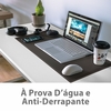 2020 - Desk Pad 90x40cm DUPLA FACE PRETO E MARROM C/ COSTURA - comprar online