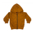 Campera con capucha para bebés con cintura y puños. Sin distinción de género. Rústico frisado, 100% algodón. Bosco.