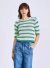Sweater calado con mangas 3/4. Estilo crochet. Clara Ibarguren. The Mix