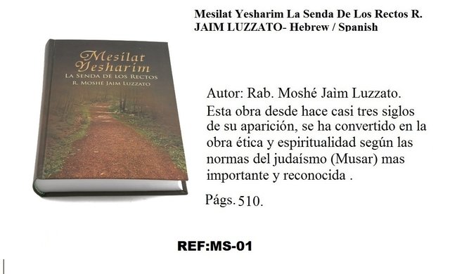 MESILAT UESHARIN , LA SENDA DE LOS RECTOS, RAV JAIM LUZZATO