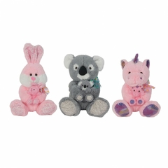 ANIMALES C/CRIA 33CM ART.43078