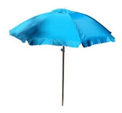 Sombrilla Nahuel 2 M De Lona Y Caño Acero Blanco  - comprar online