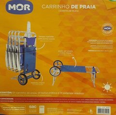 Carrito Playero Foco Brasil Porta Sillas Con Mesa Plastica  - tienda online