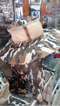 Sombreros Camuflados Ala Ancha Grande Con Cubre Nuca De Red