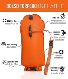 Bolso / boya estanca inflable de seguridad