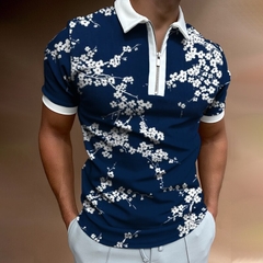 Camiseta Polo com Ziper Sawig - Madu Store