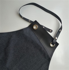 Avental Jeans Black Onix - Sob Encomenda - Made of Jeans