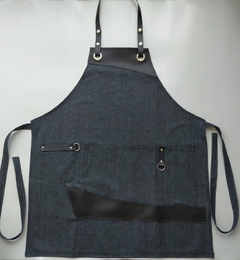 Avental Jeans Black Onix - Sob Encomenda