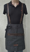 Kit 6 Aventais Capri black e Mandarim azul
